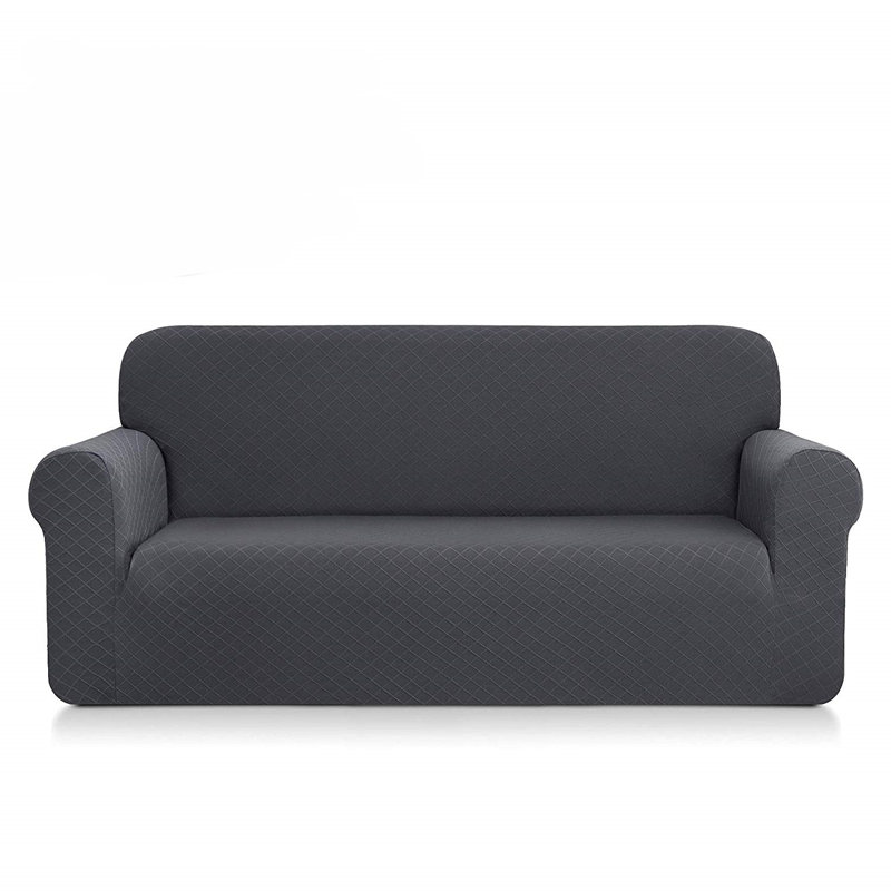 Red Barrel Studio® Ultra Soft Rhombus Box Cushion Sofa Slipcover